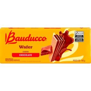 Biscoito Wafer Bauducco Chocolate 140g