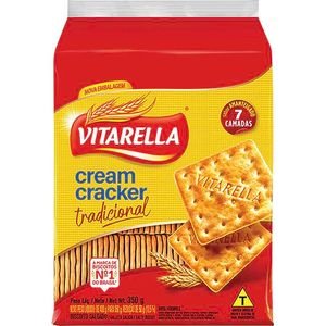 m (5) Biscoito Cream Cracker Vitarella Tradicional 350g